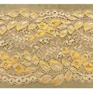 DENTELLE DE CALAIS stretch bois de rose 15 cm