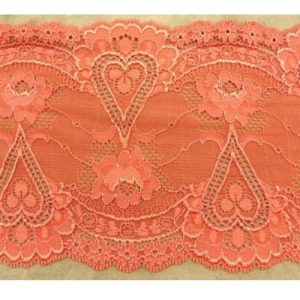 DENTELLE DE CALAIS rouge /oranger 16 cm