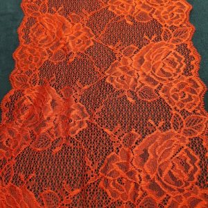 dentelle de calais rouge passion love textronique 22 cm