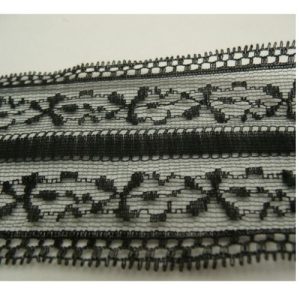 DENTELLE DE CALAIS noire 6 cm
