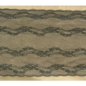 DENTELLE DE CALAIS noire 28 cm