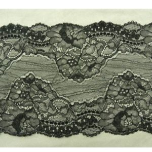 DENTELLE DE CALAIS noire 17 cm