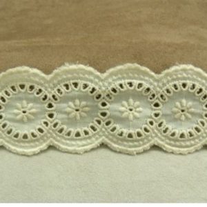 BRODERIE ANGLAISE VINTAGE ENTRE DEUX 5 cm