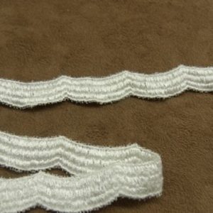 BRODERIE COTON blanc 1.2 cm