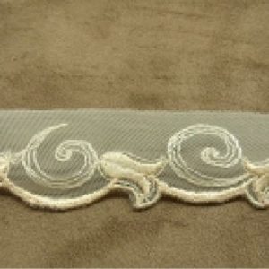 BRODERIE COTON saumon 3 cm