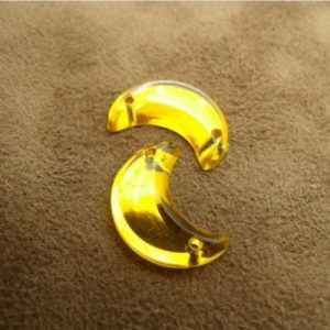Strass Lune Acrylique 16 mm – Lot de 10 ou 20