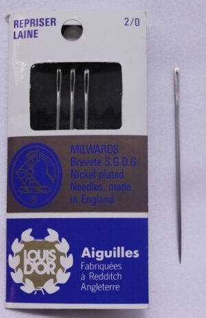 Aiguilles repriser laine