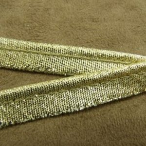 RUBAN PASSEPOIL POLYESTER doré 10 mm