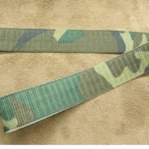 RUBAN MILITAIRE POLYESTER CAMOUFLAGE NON ELASTIQUE 20 mm