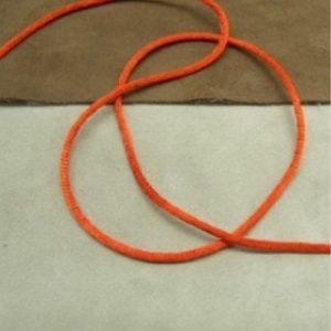 LOT DE 3 METRES RUBAN QUEUE DE RAT ROUGE ECLATANT 2.5 mm