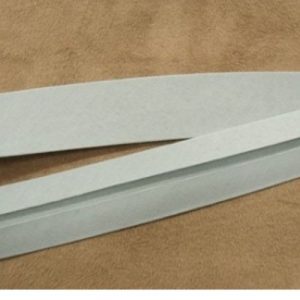 LOT DE 5 METRES RUBAN BIAIS- 20 mm INTERIEUR /10 - 10 mm- COTON- GRIS CLAIR