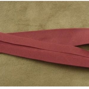 LOT DE 5 METRES RUBAN BIAIS- 20 mm INTERIEUR /10 - 10 mm- COTON BORDEAUX