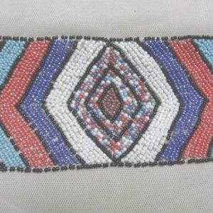 Applique losange à coudre perles de rocaille