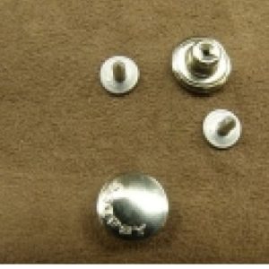 BOUTON JEAN 'S ARGENT.15 mm, vendu par LOT de 2 pièces