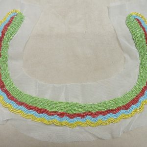 COLS PERLES-Applique plastron à coudre perles GRAND MODELE