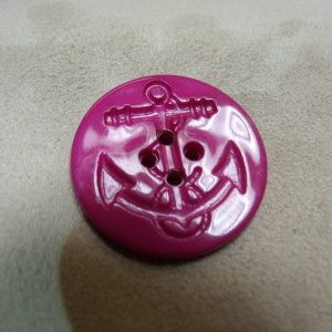 BOUTON ANCRE MARINE-ROSE FUSCHIA