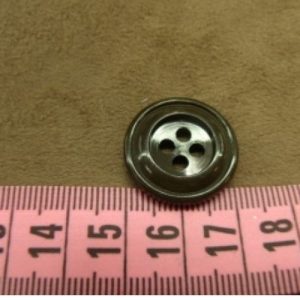 bouton acrylique vert foncé à 4 trous, 22 mm, de belle qualité