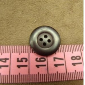 bouton acrylique beige à 4 trous, 17 mm,de belle qualité