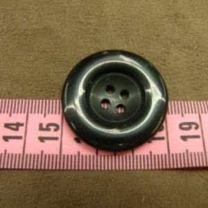 bouton acrylique vert foncé, 3 cm,de belle qualité