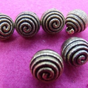 bouton acrylique mordoré,14 mm, vendu par 6
