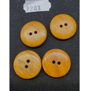 bouton à bois à 2 trous,23mm, vendu par 6