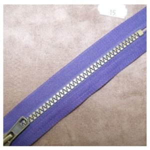 FERMETURE FORTE VIOLET,15 cm, MAILLE INJECTEE N°5- BRONZE