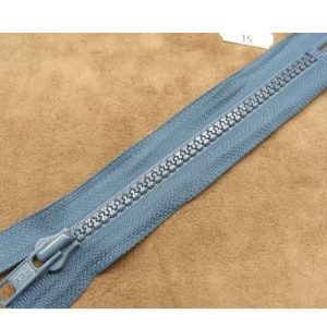 FERMETURE FORTE BLEU CANARD,15 cm, MAILLE INJECTEE N°5