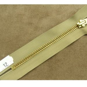 FERMETURE METALIQUE VERT MAILLE N°5 ,12 cm