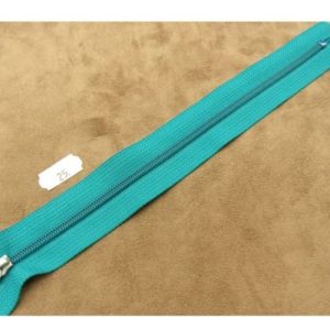 FERMETURE FORTE BLEU TURQUOISE,MAILLE SPIRALE N°4 ,25 cm