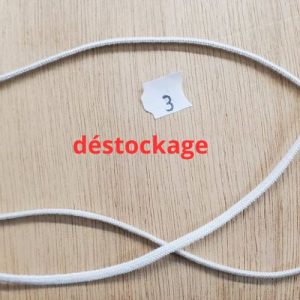 Lot Élastique Blanc 3 mm – Souple et Extensible – Couture & Accessoires