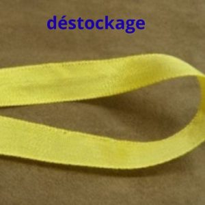 déstockage RUBAN EXTRA FORT JAUNE 15 MM – vendu par lot de 5 m et 20 m