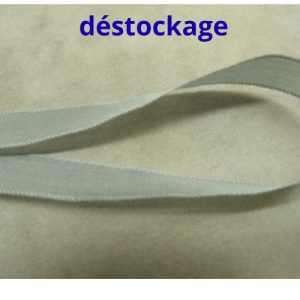 DESTOCKAGE RUBAN EXTRA FORT GRIS PERLE 15 MM – vendu par lot de 5 mètres ou 20 mètres