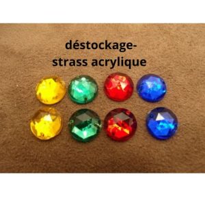 Strass Rond Acrylique 11 mm – Déstockage par lot de 10, 20 ou 50 pièces