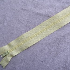 FERMETURE A GLISSIÈRE NON SÉPARABLE-15cm- JAUNE PAILLE