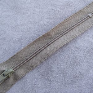 FERMETURE A GLISSIÈRE –12cm- CHÂTAIN -NON SÉPARABLE