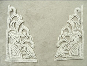 MOTIF INCRUSTATION GUIPURE ECRU