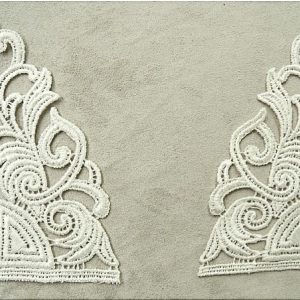 MOTIF INCRUSTATION GUIPURE ECRU