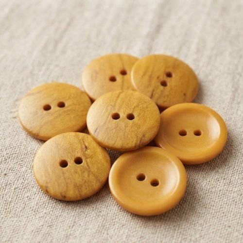 Bouton en bois naturel à 2 trous – 23 mm