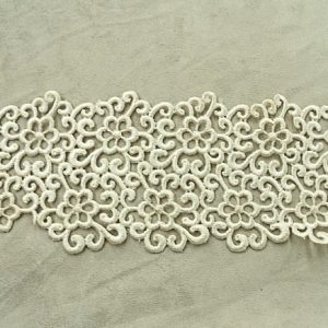 INCRUSTATION BRODÉE BLANC