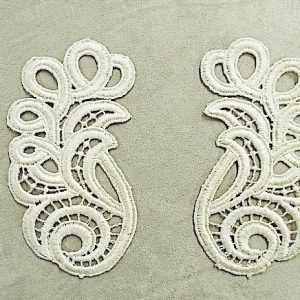 INCRUSTATION GUIPURE MOTIF VENICAN- ECRU