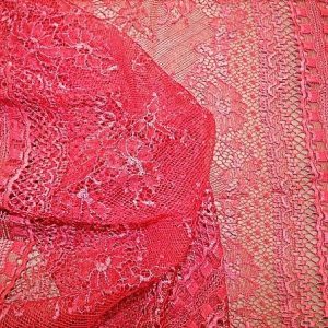 DENTELLE DE CALAIS EN LAIZE ROUGE