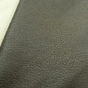 TISSUS SKAÏ SIMILI CUIR -MARRON CRAQUELET