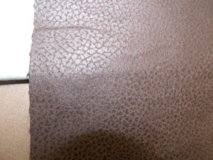 TISSU SKAÏ SIMILI CUIR -MARRON CRAQUELER