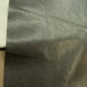TISSU SKAÏ SIMILI CUIR - MARRON BRILLANT