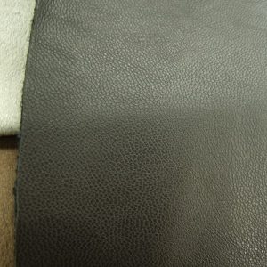 TISSU SKAÏ SIMILI CUIR -MARRON doublé façon DAIM