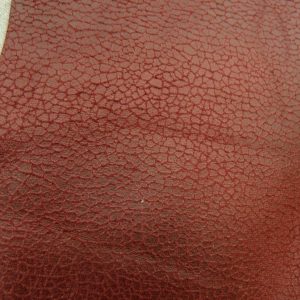 TISSU SKAÏ SIMILI CUIR - ROUGE CRAQUELER