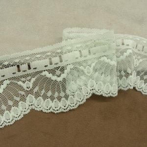 DENTELLE DE CALAIS-7cm- VERT
