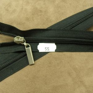 FERMETURE SÉPARABLE-55 cm- NOIR