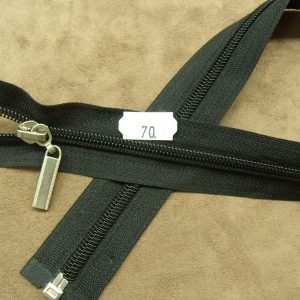 FERMETURE SÉPARABLE-70 cm - NOIR