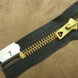 FERMETURE METALIQUE- 7 cm- NOIR